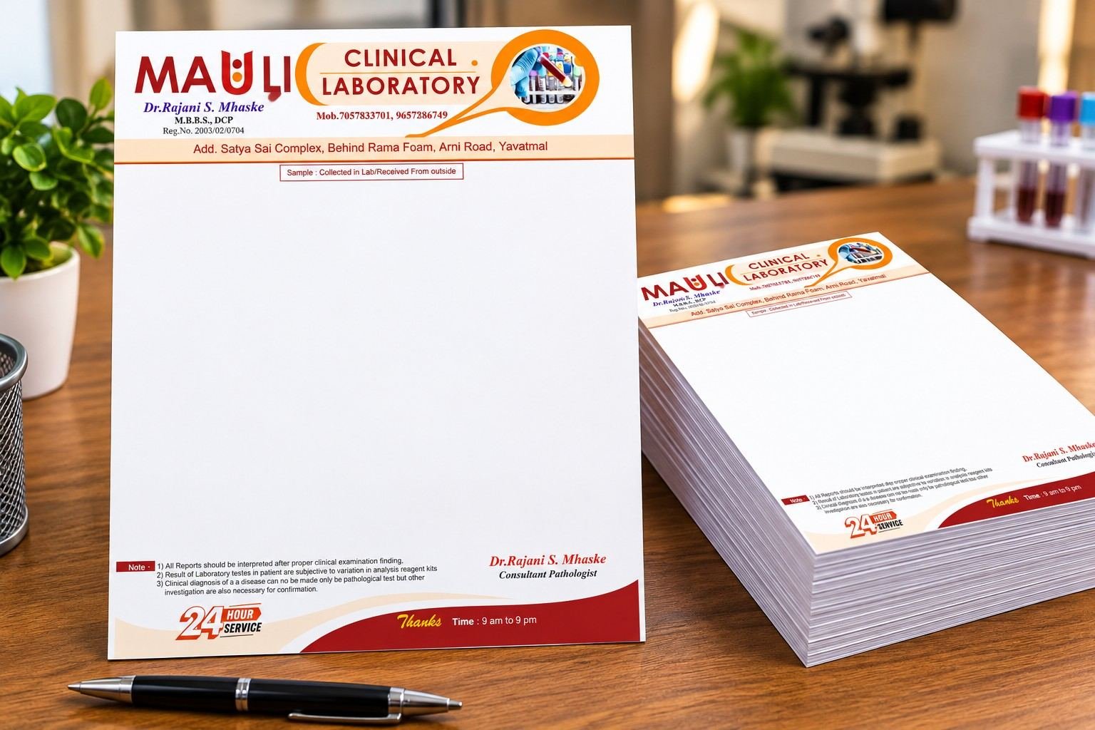 Letterhead Printing in Yavatmal | Moraya Cards